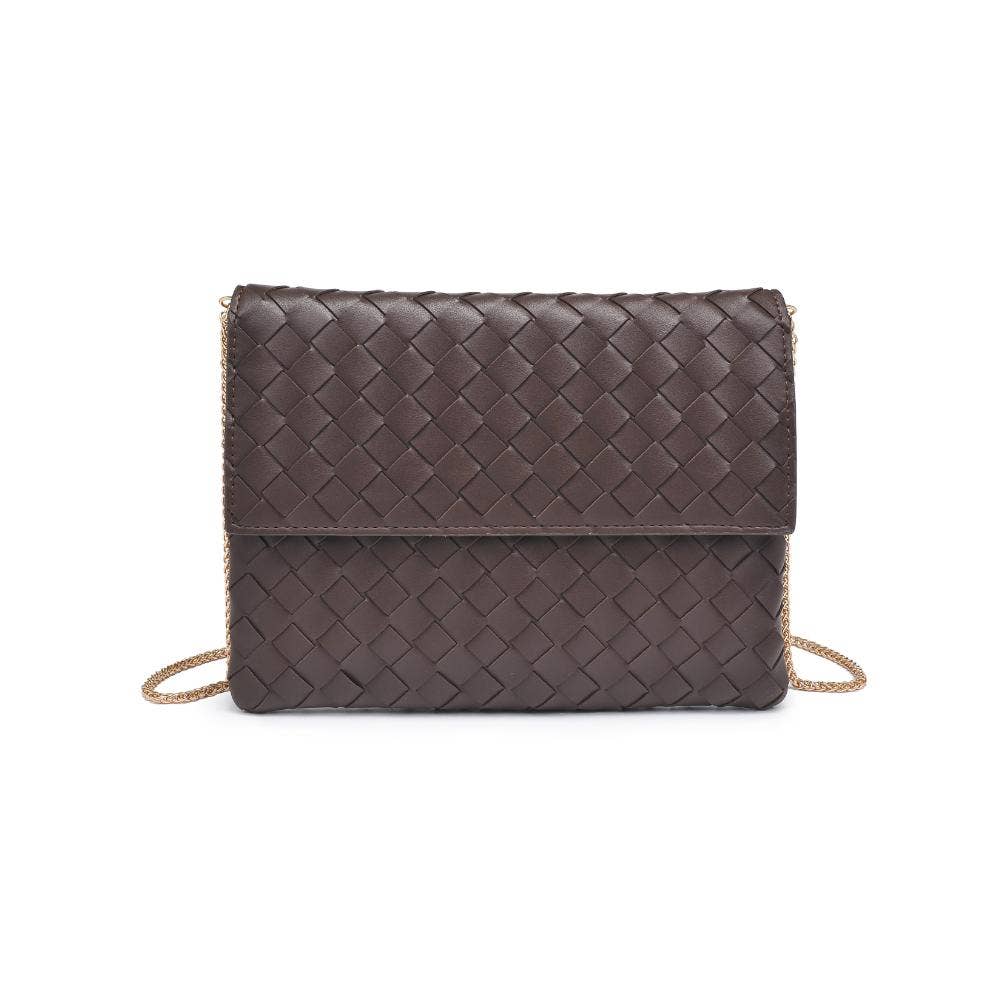 Wine Woven Clutch