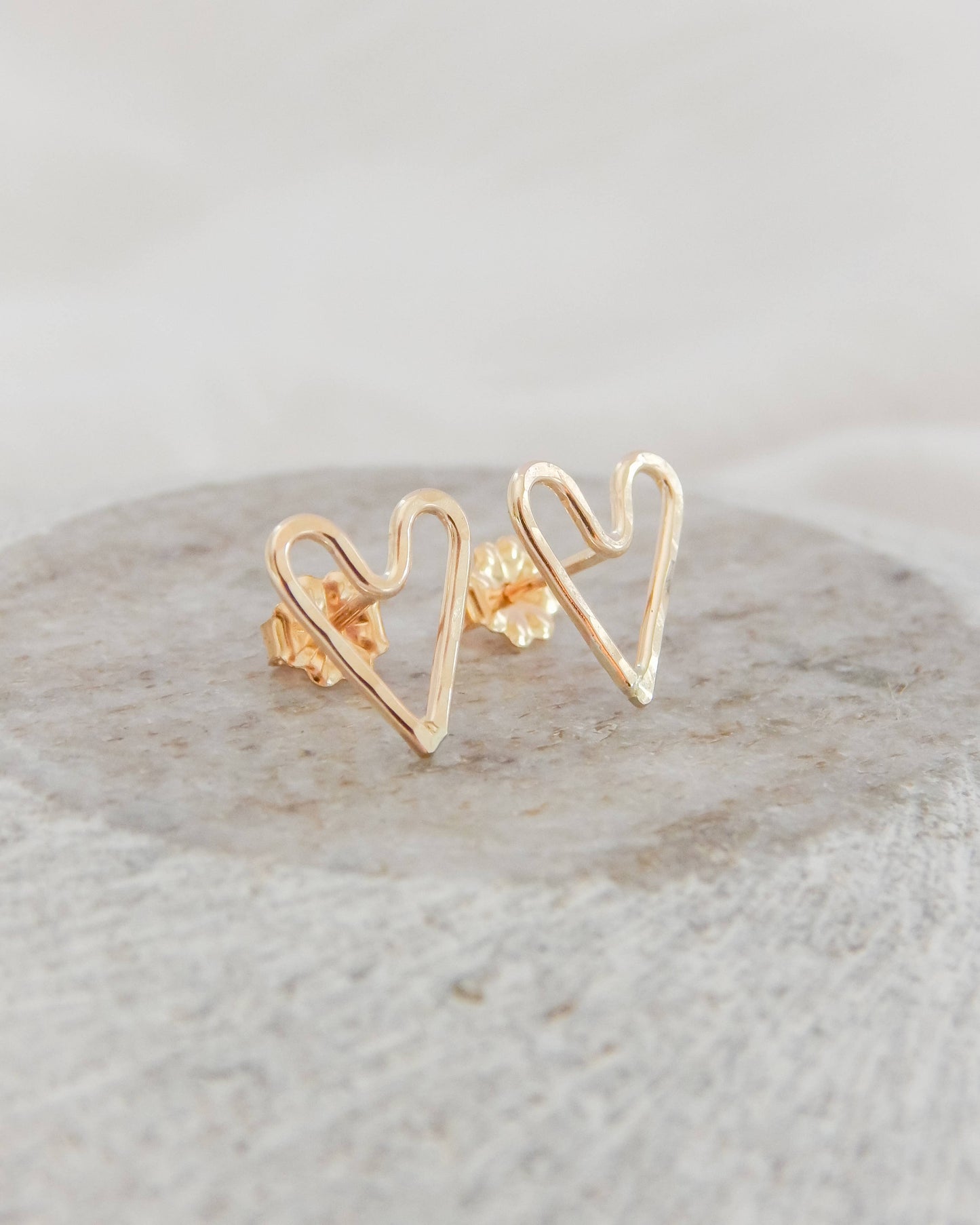 Heart Stud Earrings