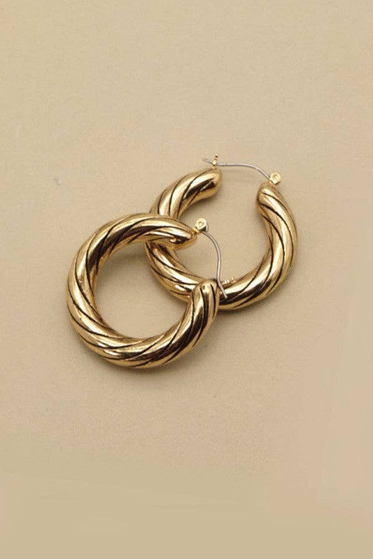 CLASSIC ANTIQUE HOOP EARRINGS