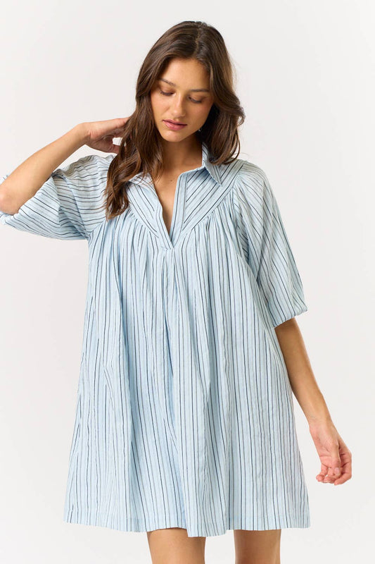 Striped Blue Dress