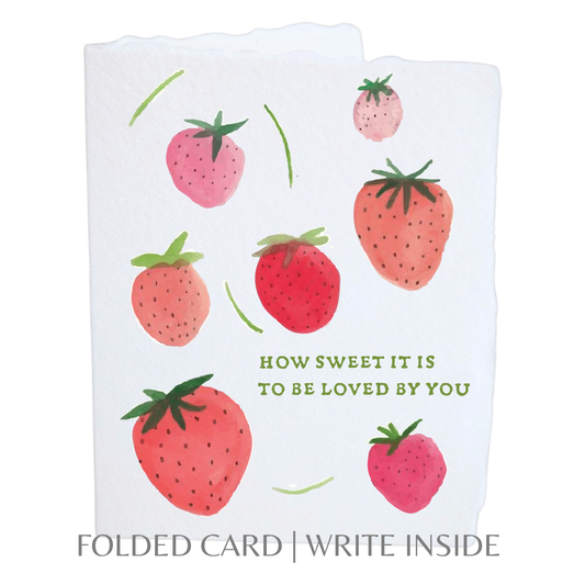 Strawberry Love Greeting Card